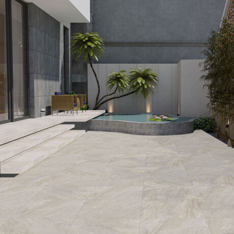 Porcelanato Exterior Rustico Espesorado 60X120X2 Color Beige GAMAS DE BEIGE