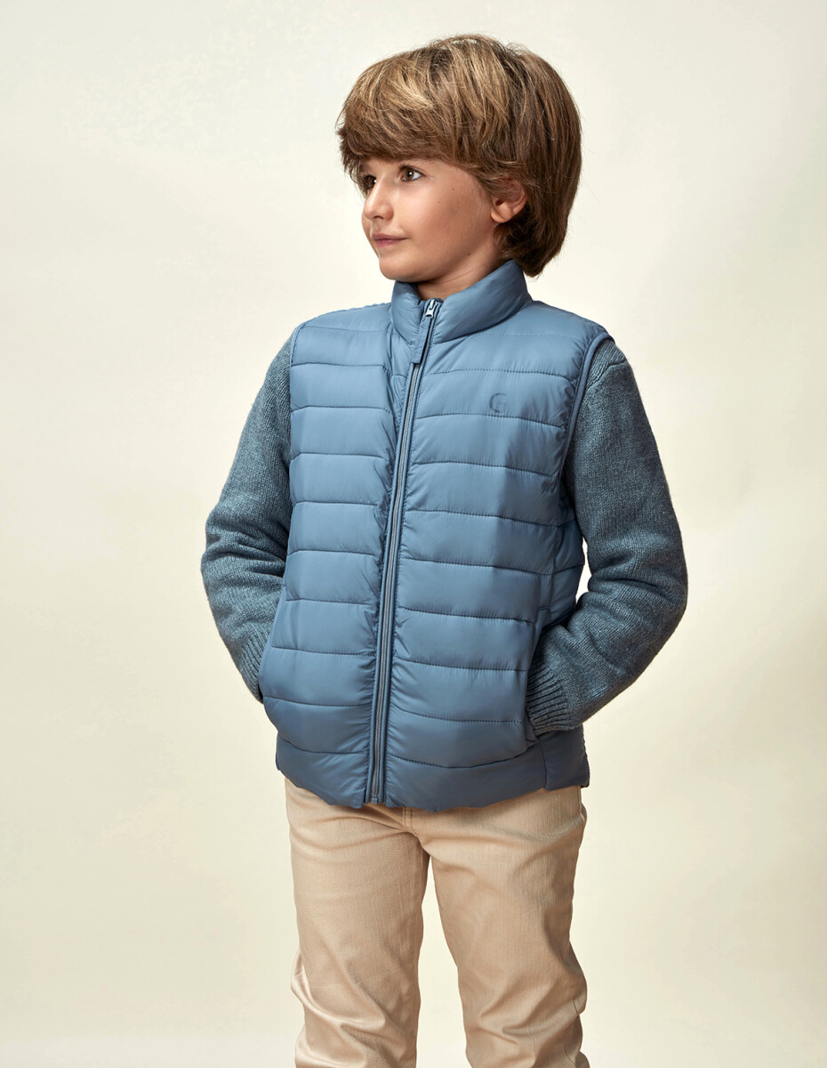 Chaleco Acolchado - Petroleo Claro 