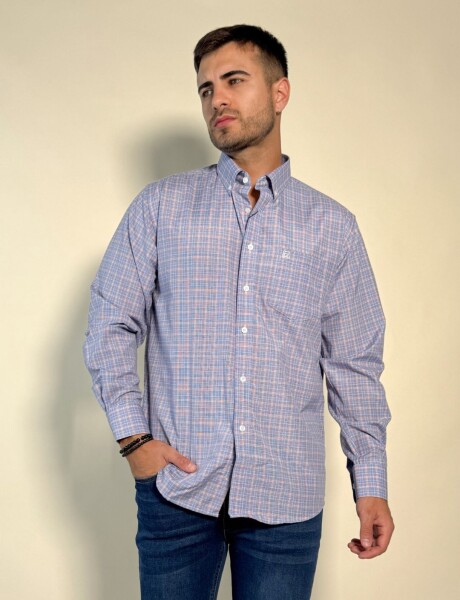 Camisa a cuadros Opal Azul