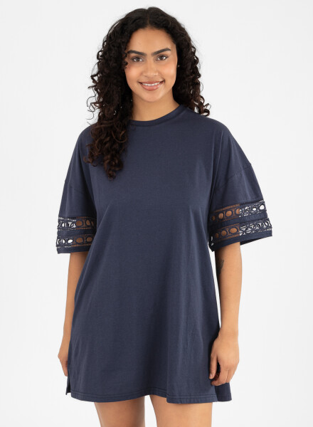 Cotton lace ndress Azul