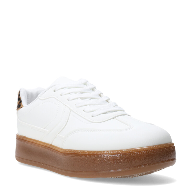 Championes de Mujer Miss Carol PUPEF con suela caramelo Blanco