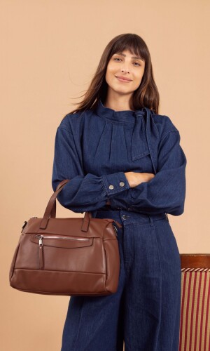 CARTERA ESTRELLA CHOCOLATE