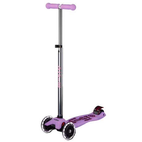 Monopatín Micro Maxi Glow Led Universo Binario LILA