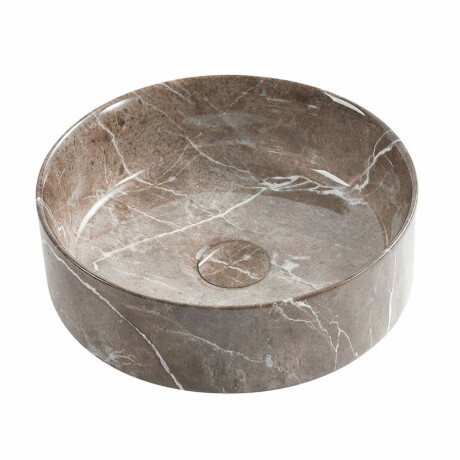 Bacha De Apoyo, Marmolada,36X36X12.5,Con Válvula. GAMAS DE GRIS