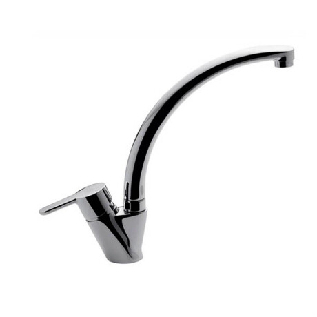 Griferia De Cocina Monocomando Linea Puelo Fv Pico Alto Cromo 000