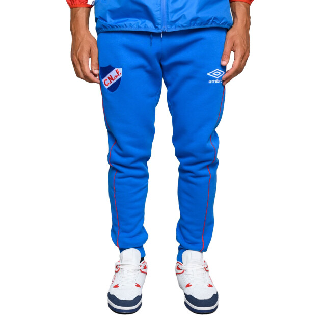 Pantalon de Hombre Umbro Urbano Nacional Azul Real - Blanco