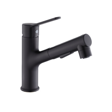 GRIFERIA DE LAVATORIO BAJO CON FLEXIBLE NEGRO MATE 000