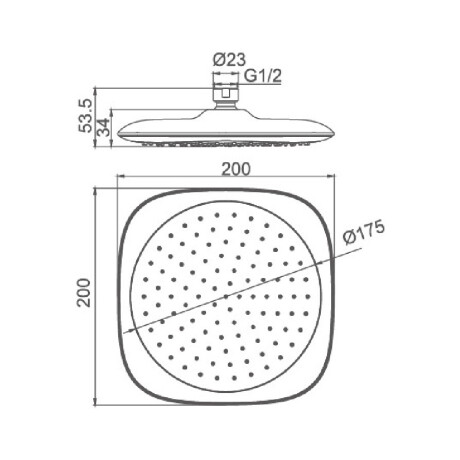 Roseta Rojo Y Croamdo 20Cm 000