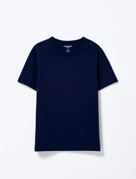 CAMISETA BÁSICA INFANTIL AZUL OSCURO