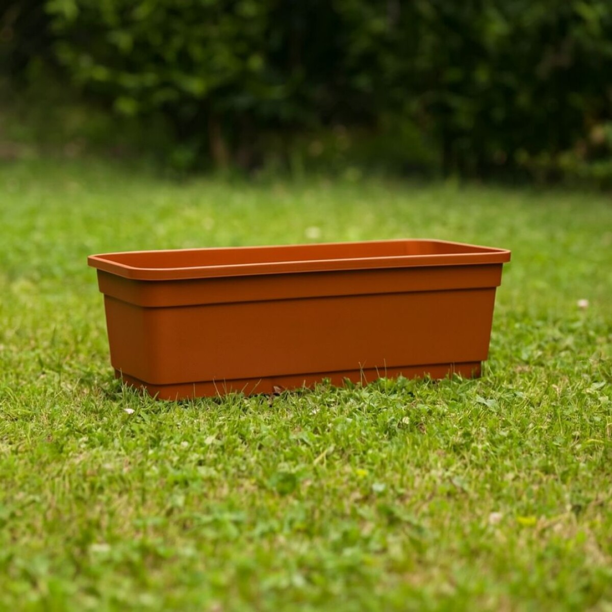 MACETA JARDINERA RECTANGULAR 52X18X14CM - TERRACOTA 