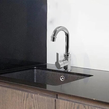 Griferia De Lavatorio Alto Solo Agua Fria Cromo 000