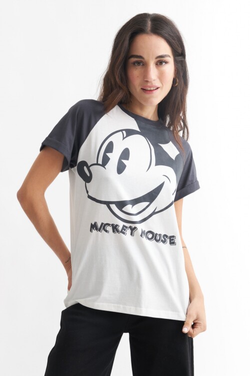 Camiseta dama Mickey CRUDO