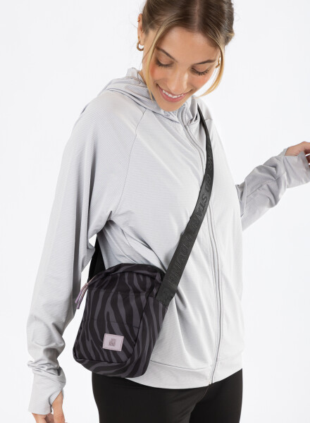 Pouch estampado negro Animal print