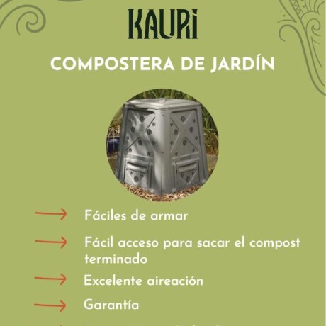 Compostera Orgánica 50011 400L 72X72X90CM 001