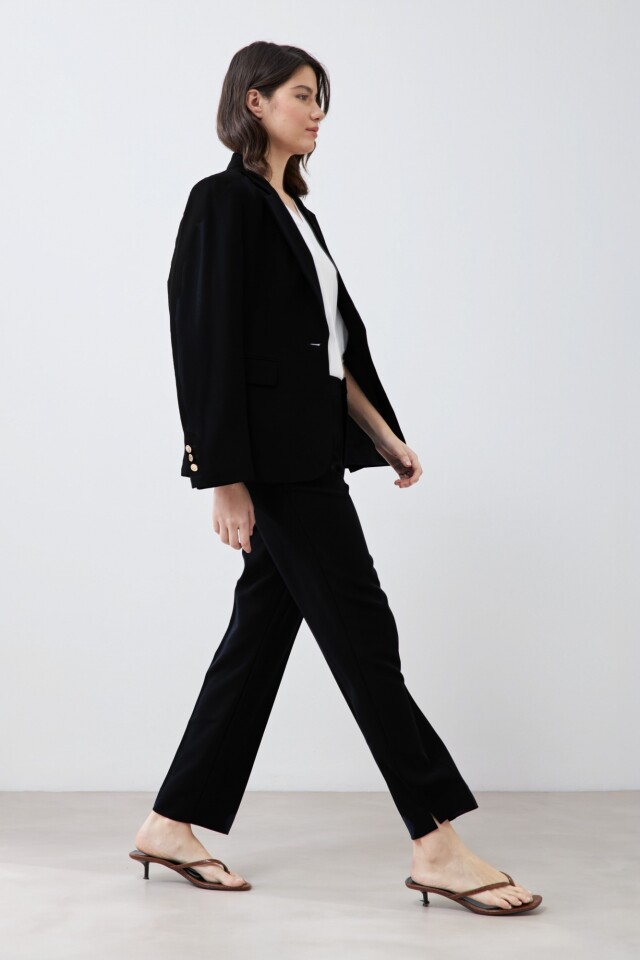 Pantalón slim sastrero negro