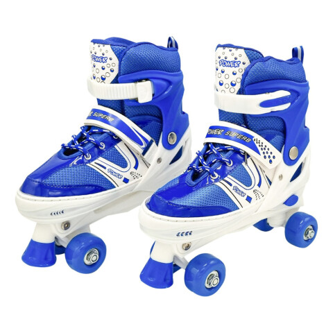 Patin Artistico Semi Profesional Patines Niños Infantil Variante AZUL TALLE L