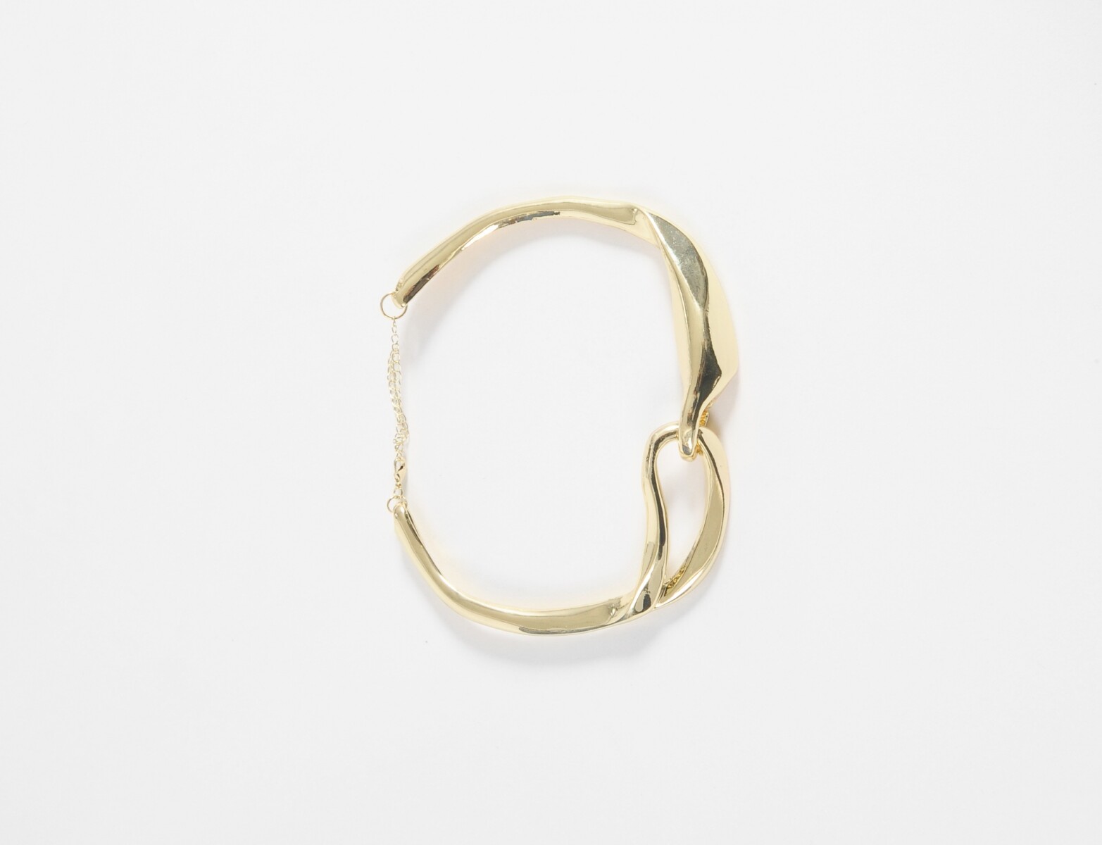 Collar rígido - dorado 