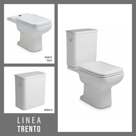 Juego Inodoro, Tapa Y Mochila Ferrum Trento Descarga A 25Cms. 000