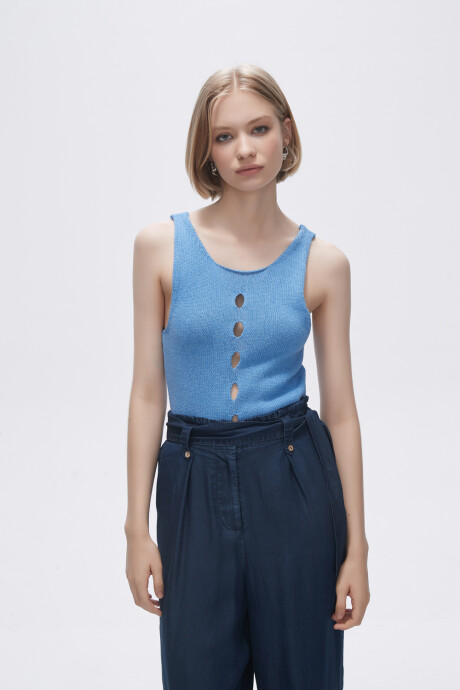 Musculosa Frutila Azul Melange