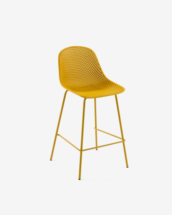 Taburete Quinby amarillo altura 75 cm