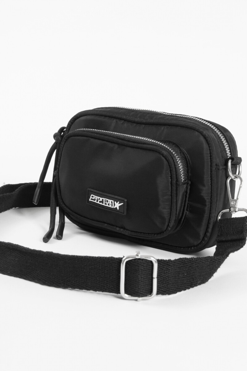 Bandolera con bolsillos negro