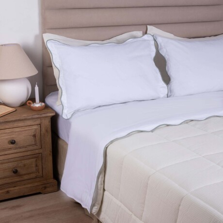 JGO SÁBANAS WAVE QUEEN ALGODON VERDE 200 HILOS