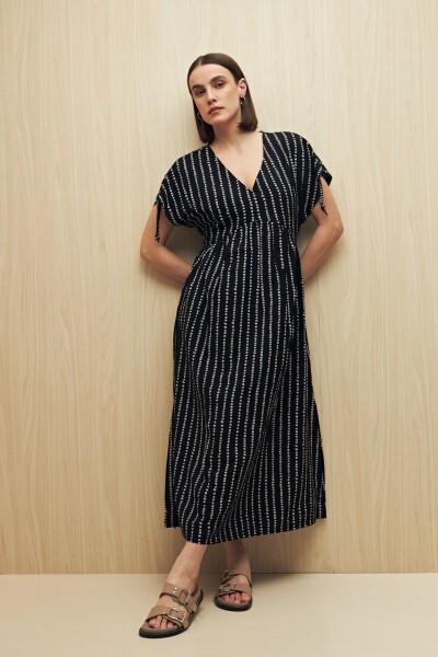 VESTIDO MANGOLD Negro