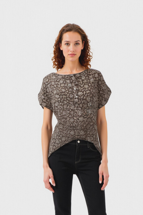 Blusa Trim Estampado 1