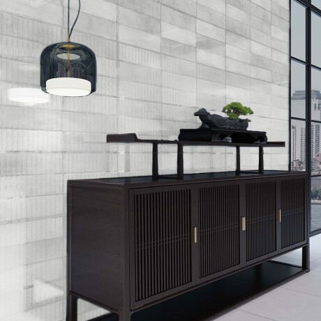 REVESTIMIENTO BLANCO DESTONIFICADO BRILLO RELIEVE 30X90Cm PARED BLANCO