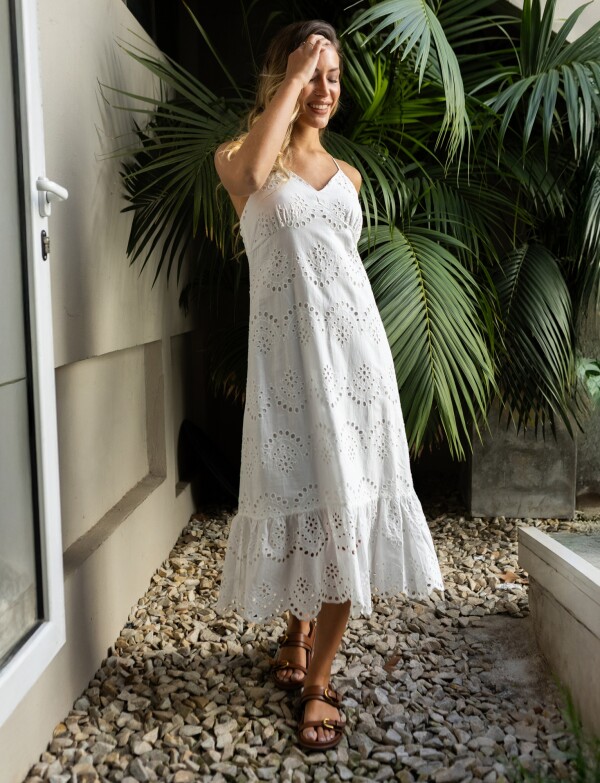 Vestido Broderie BLANCO
