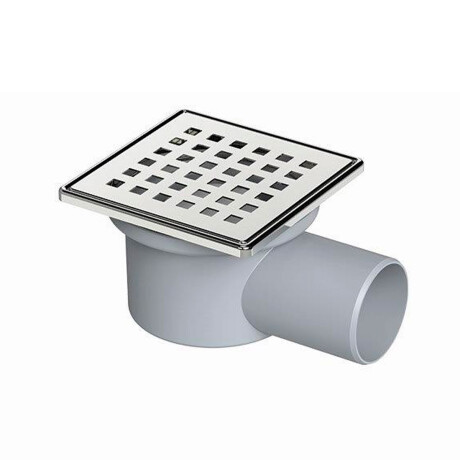 Desague 10X10 Cromado Con Salida Horizontal 000