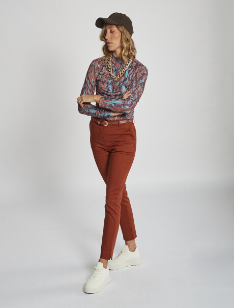 Pantalon chino cobre
