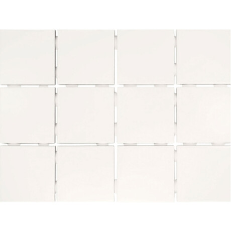 Cerámica malla blanca brillo 10x10Cm pared GAMAS DE BLANCO