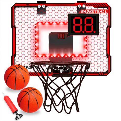Tablero Basket C/contador Luz Led Portátil + Pelota Tablero Basket C/contador Luz Led Portátil + Pelota