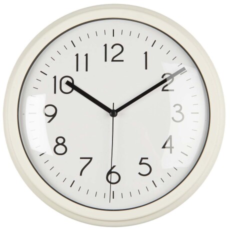 RELOJ PARED PLASTICO BLANCO 9707