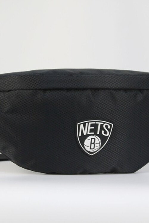 Riñonera nylon doble cierre Nets - NBA Negro