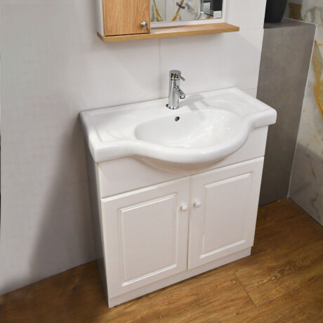 Mueble De Baño Blanco 760X327X860Cm Con 2 Puertas Y Con Bacha Dgc - Desarmado- BLANCO