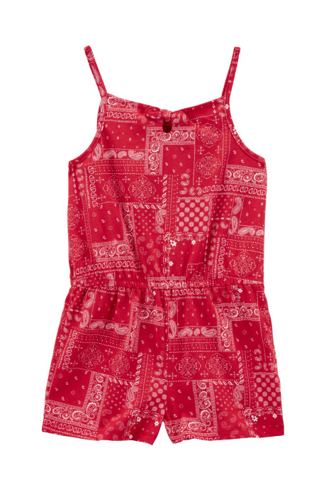 Monito corto de algodón, diseño bandana Sin color