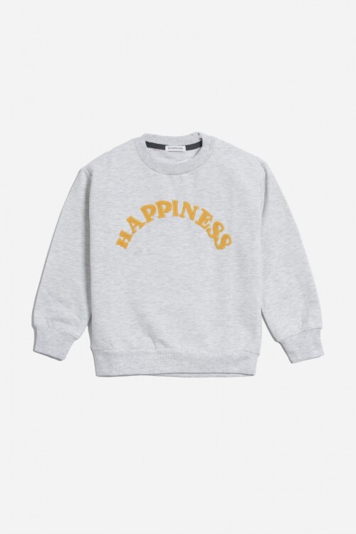 Buzo Happiness GRIS MELANGE