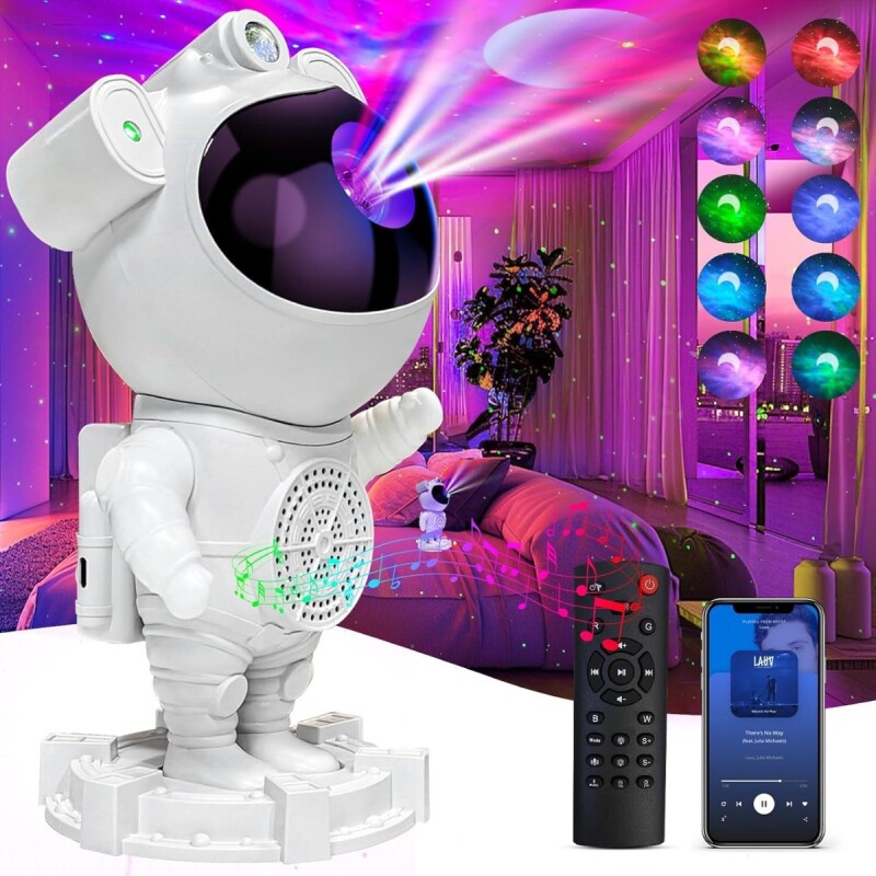 Lámpara parlante astronauta USB luces estrellas con control remoto Lámpara parlante astronauta USB luces estrellas con control remoto