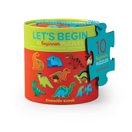 Set X10 Puzzles De 2 Piezas Principiante Universo Binario DINO