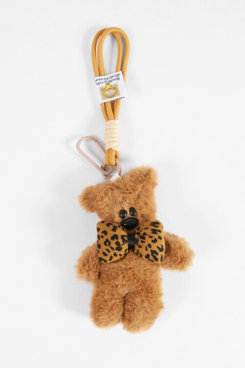 Llavero oso teddy beige