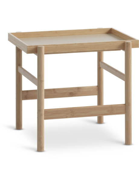 Mesa auxiliar STIGE 46×50 crema/natural Mesa auxiliar STIGE 46×50 crema/natural