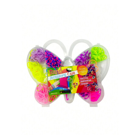 Set de gomitas de pelo en forma de mariposa Sc