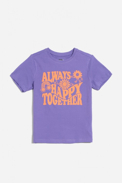 Remera estampada LILA