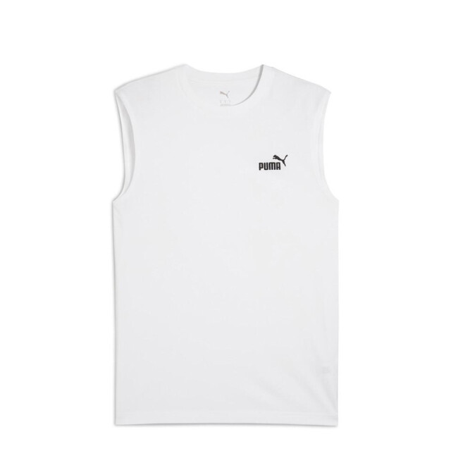 Remera de Hombre Puma Logo Sleeveless Blanco