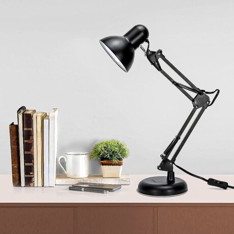 Lámpara Arquitecto Escritorio Mesa c/Brazo Articulado y Base Negro