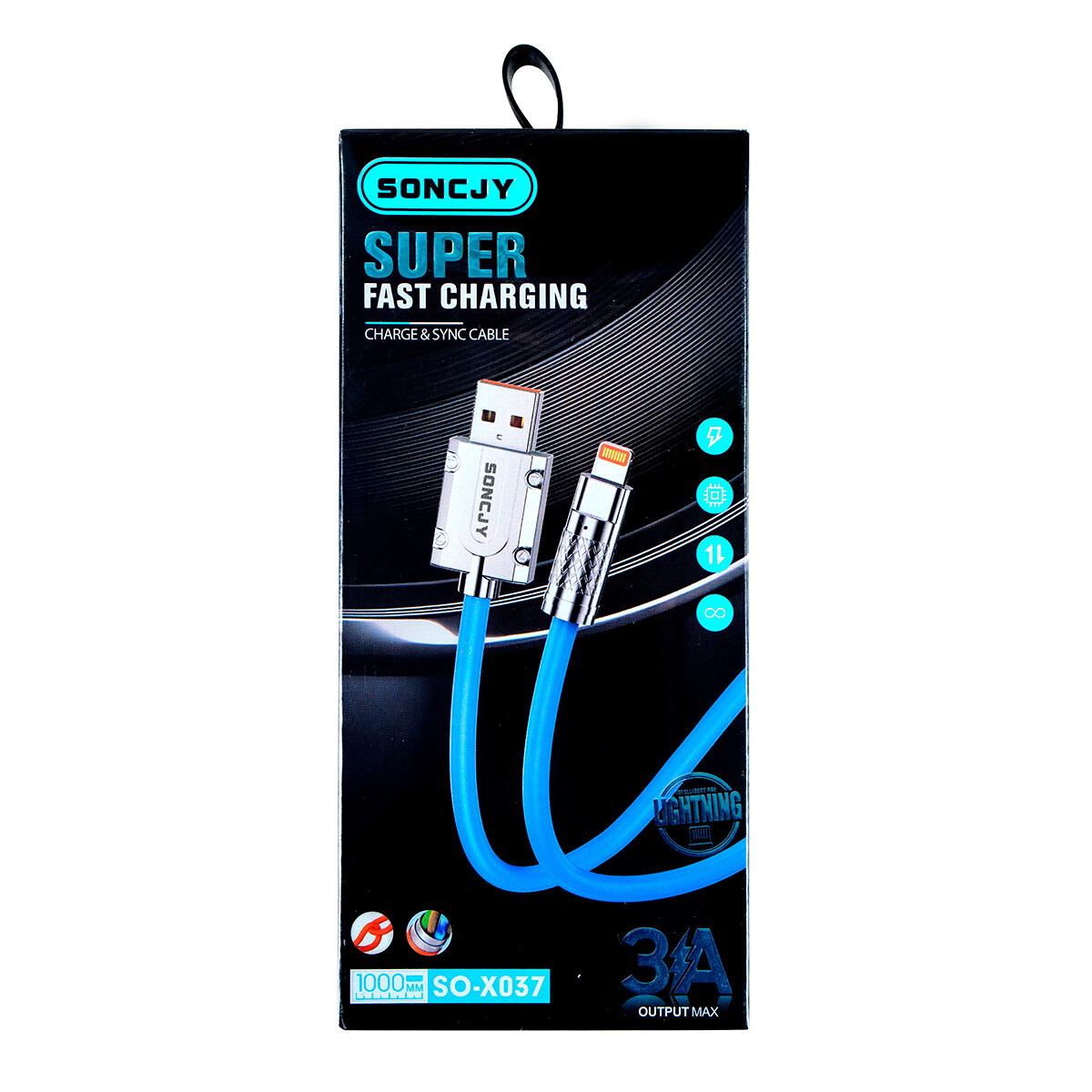 Cable USB lightning 1m 
