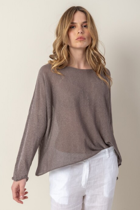 Sweater lurex Gris