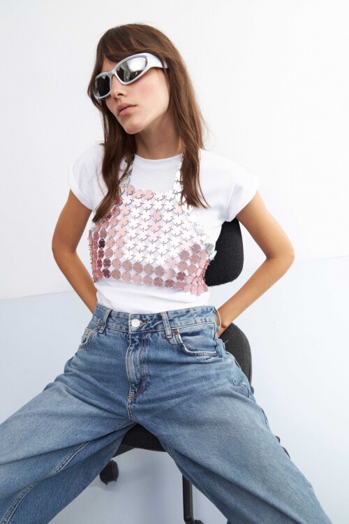 Top Sequin multicolor